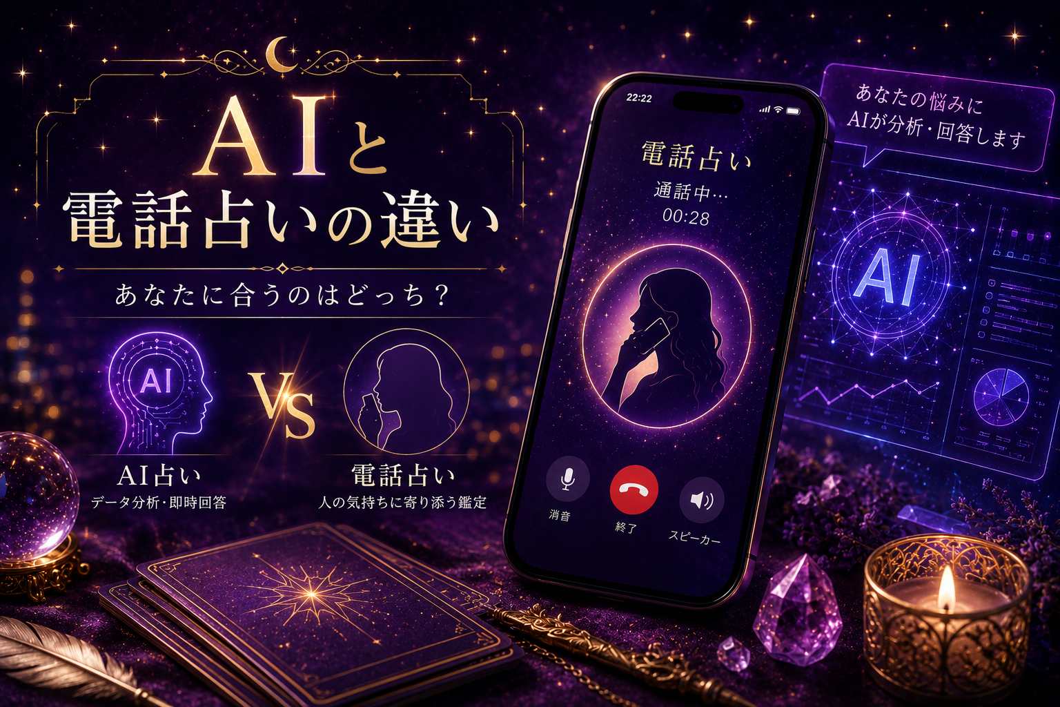AI占いと電話占いの違い